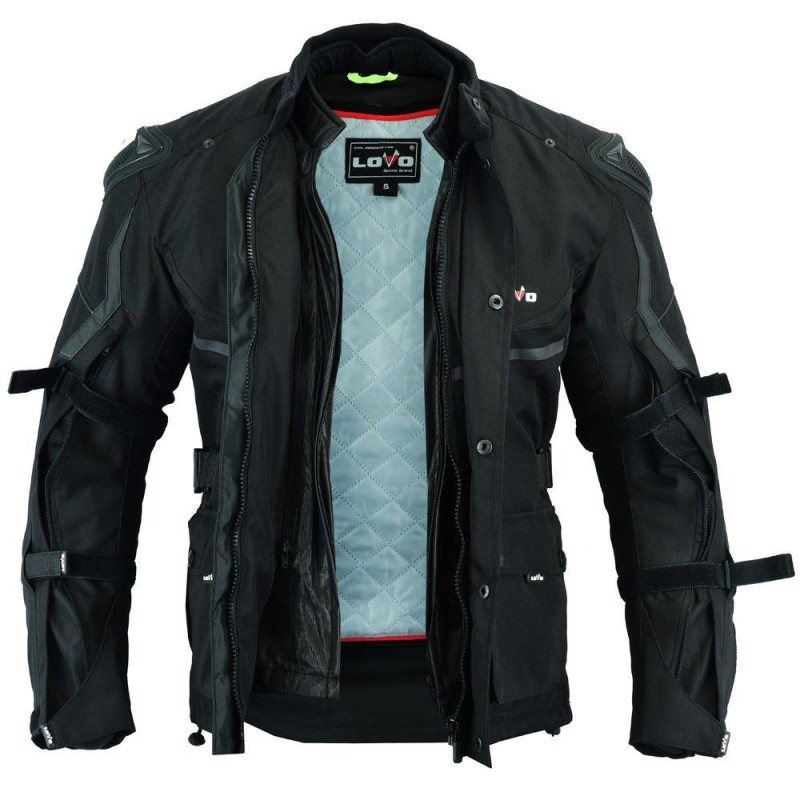 cazadora tricapa para moto, chaqueta LOVO para moto
