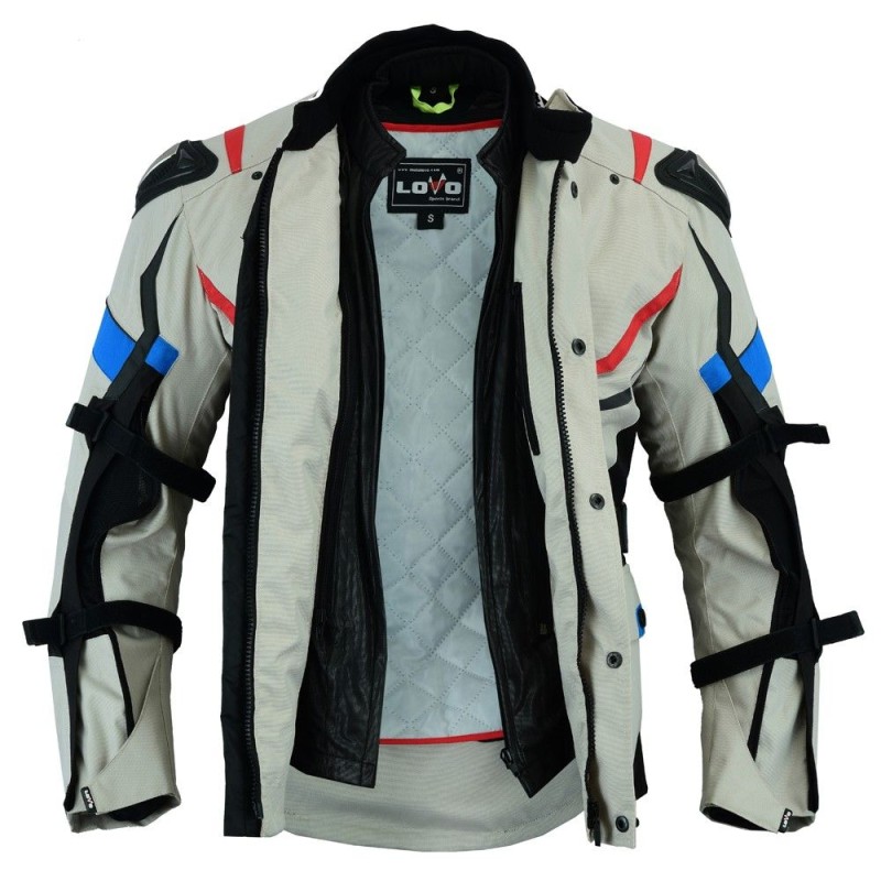 cazadora tricapa para moto, chaqueta LOVO para moto