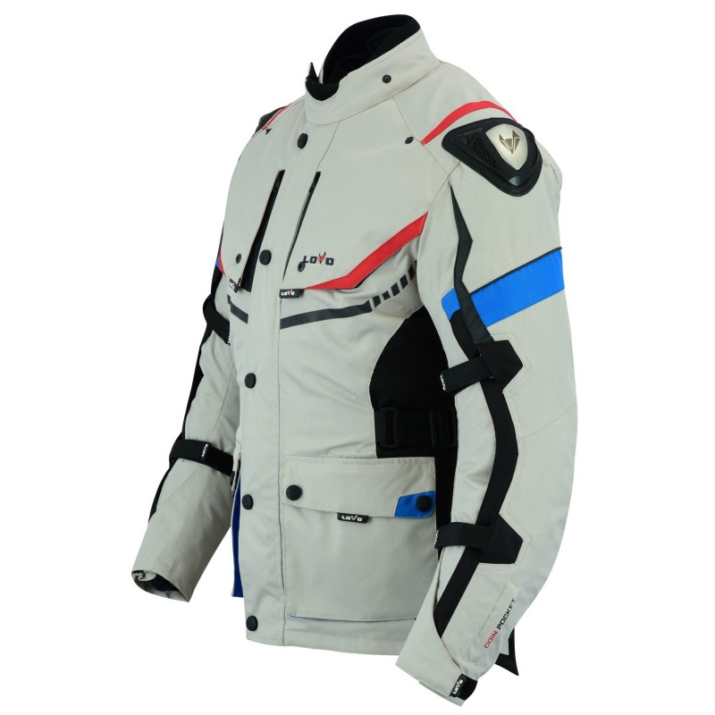 cazadora tricapa para moto, chaqueta LOVO para moto