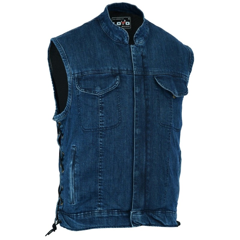 Motorcycle leather vest