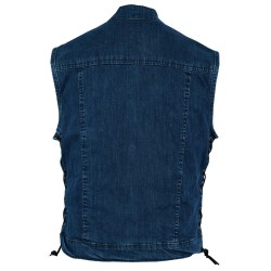 Motorcycle leather vest
