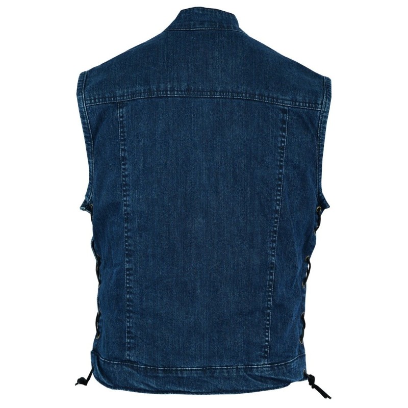 Motorcycle leather vest