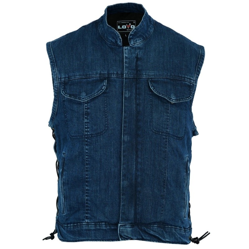Motorcycle leather vest