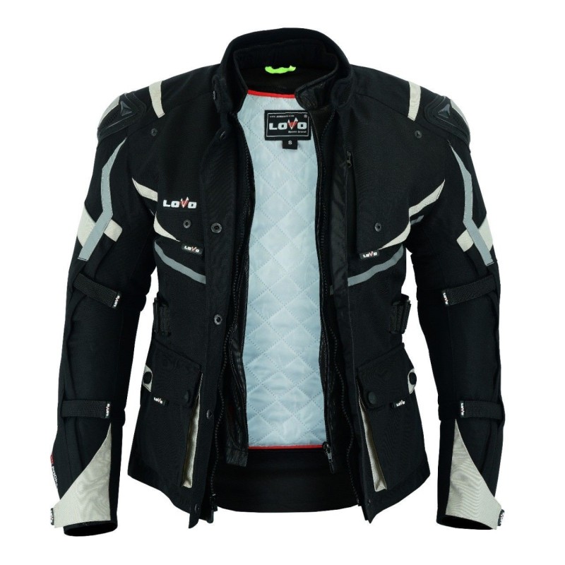 cazadora tricapa para moto, chaqueta LOVO para moto