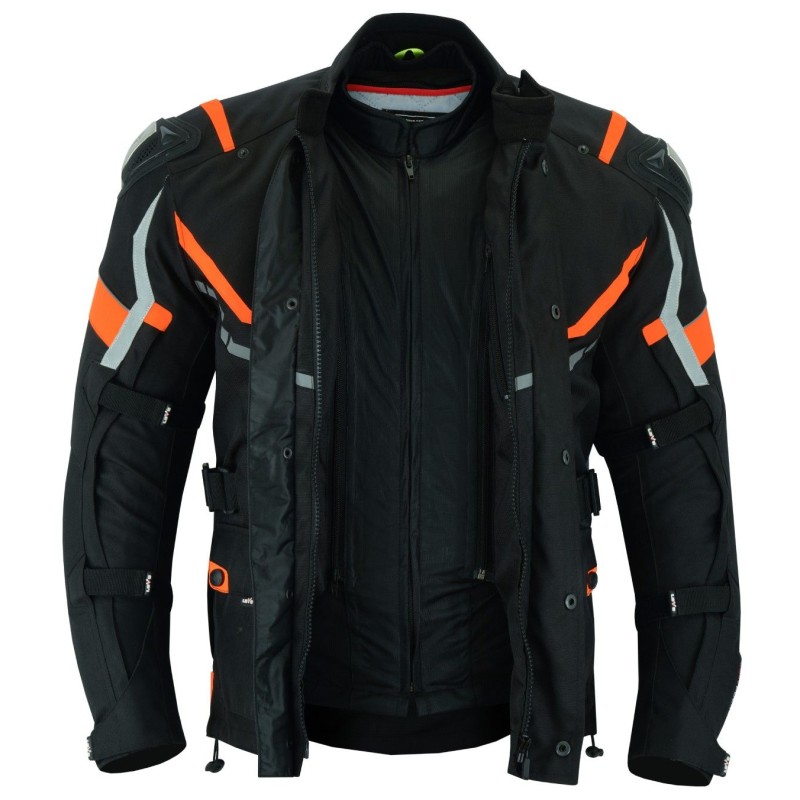 cazadora tricapa para moto, chaqueta LOVO para moto