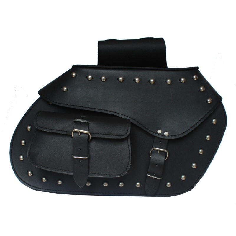 ALFORJAS LATERALES DE CUERO PARA MOTO 22 X 2 LITROS