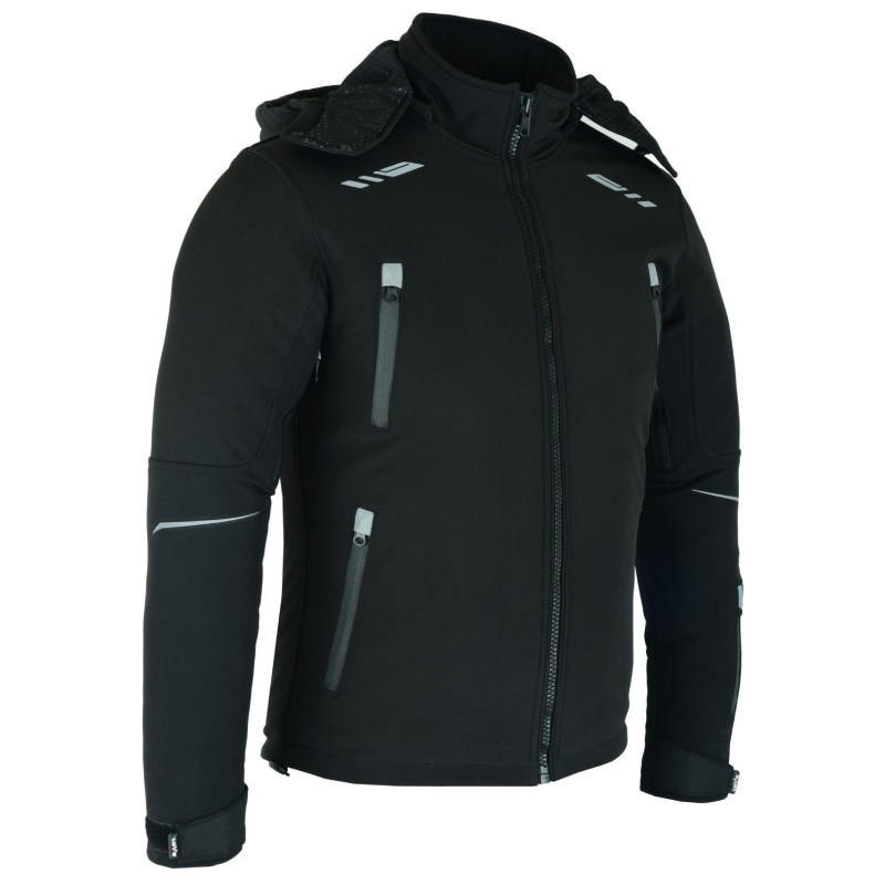 veste softshell  moto, veste courte pour moto, veste moto marque LOVO
