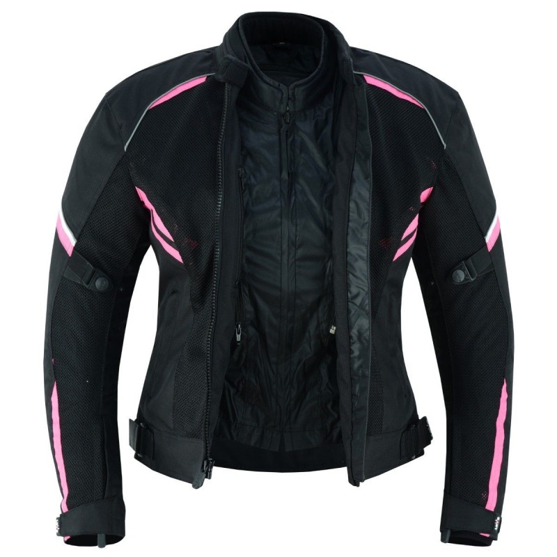 cazadora de verano de mujer para moto, chaqueta LOVO para moto