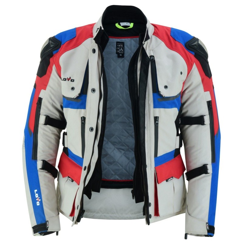cazadora tricapa para moto, chaqueta LOVO para moto