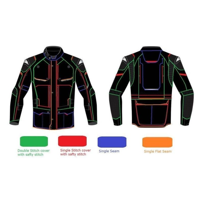 cazadora tricapa para moto, chaqueta LOVO para moto