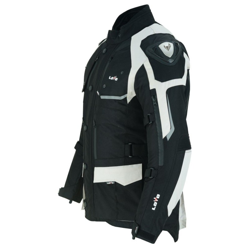 Chaqueta de moto premium 3/4 con tres capas para todas las estaciones (hombre)
