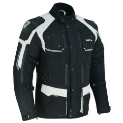 Chaqueta de moto premium 3/4 con tres capas para todas las estaciones (hombre)
