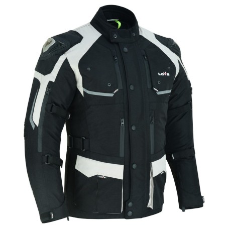 Premium-Motorradjacke 3/4 mit drei Schichten für alle Jahreszeiten (Herren).