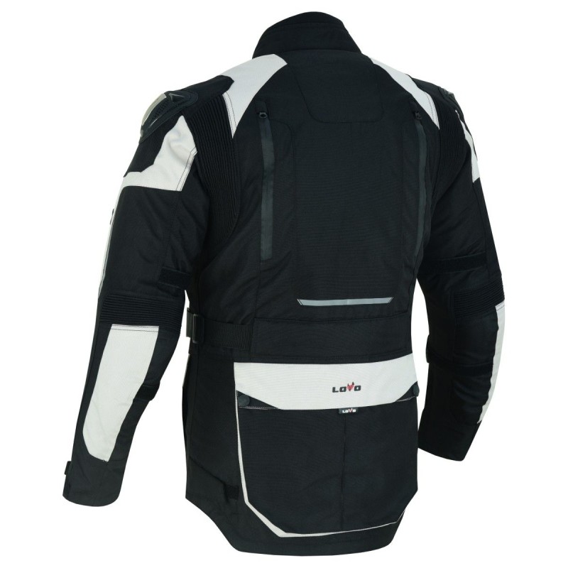 Chaqueta de moto premium 3/4 con tres capas para todas las estaciones (hombre)