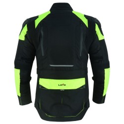 Men's Fluorescent Premium All-Season Three-Layer 3/4 Motorcycle Jacket