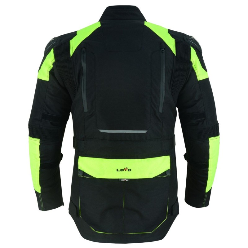 Jaqueta Premium 3/4 para moto de três camadas, adequada para as quatro estações, fluorescente para homens