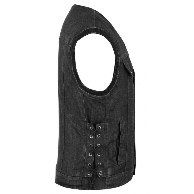 Motorcycle leather vest