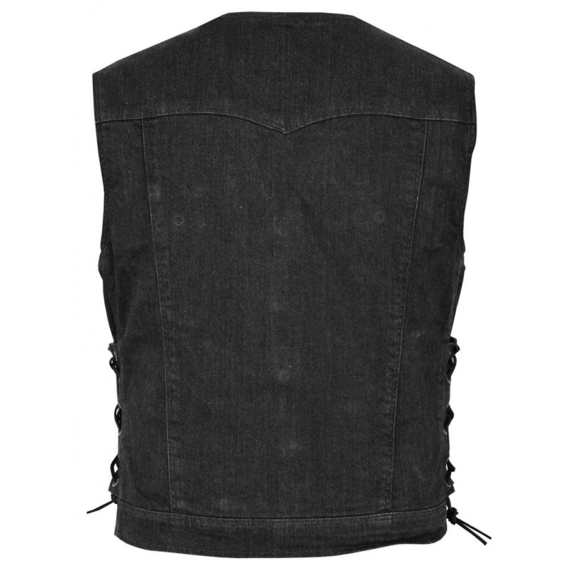 Motorcycle leather vest
