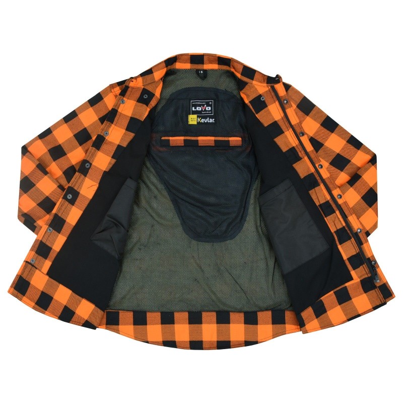 Camisa de Moto Xadrez com Proteção Reforçada | LOVO