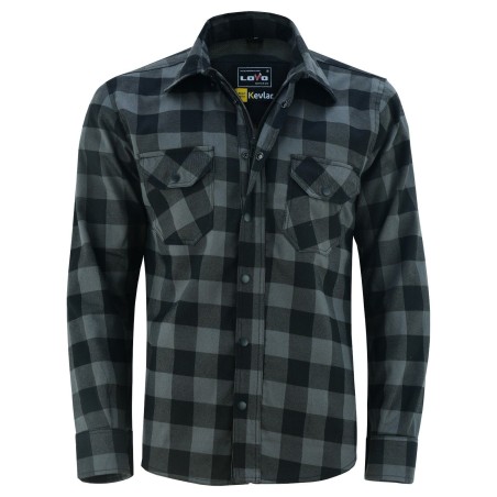Camisa de Moto a Cuadros con Protección Reforzada | LOVO