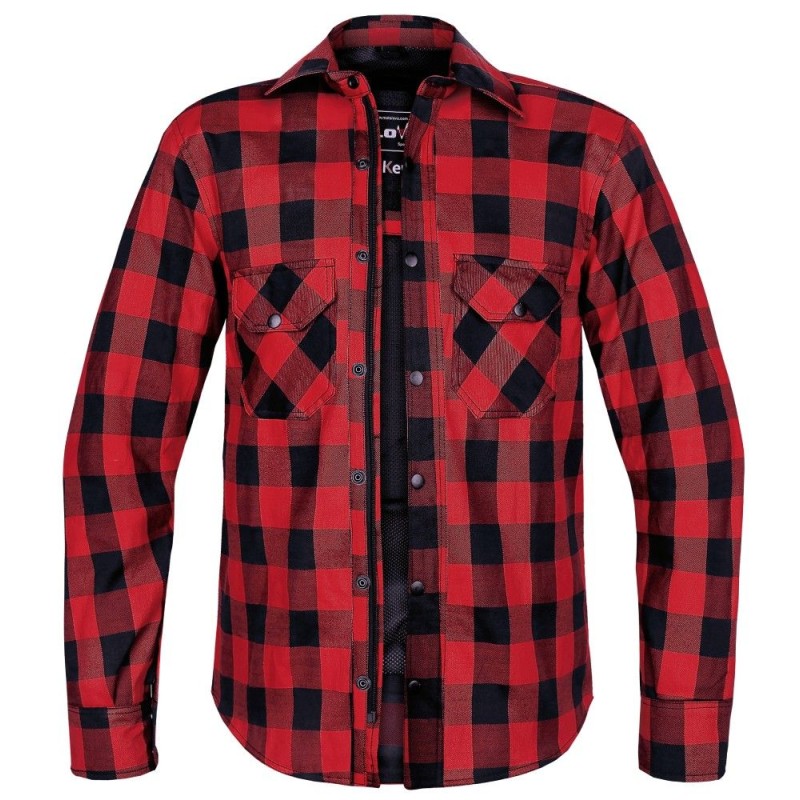 Camisa de Moto Xadrez com Proteção Reforçada | LOVO