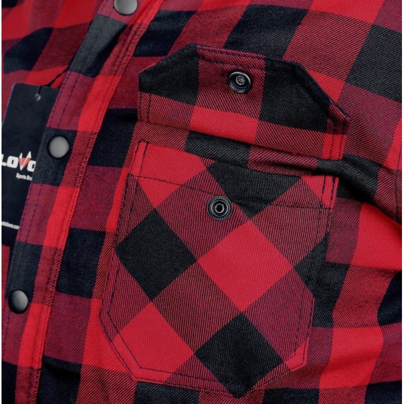 Motorbike Plaid Shirt with Reinforced Protection | LOVO