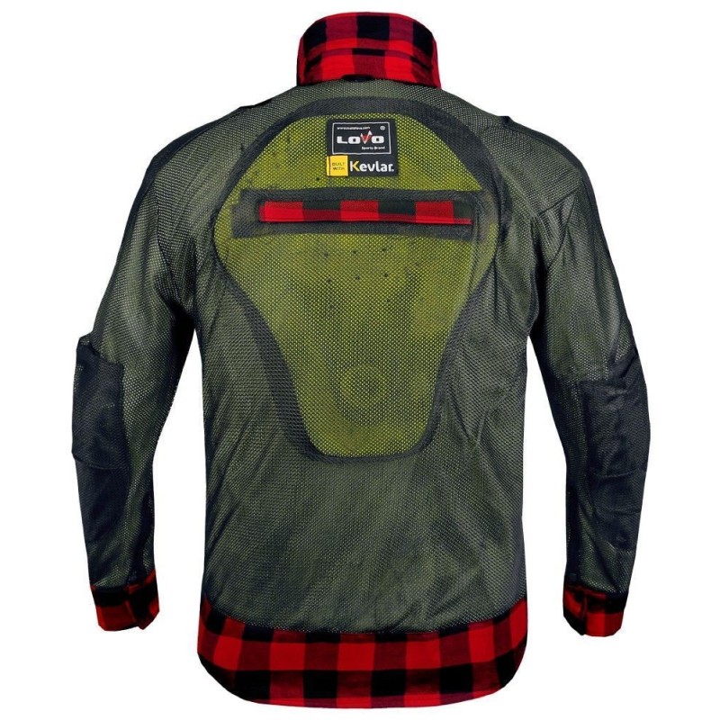 Camisa de Moto Xadrez com Proteção Reforçada | LOVO
