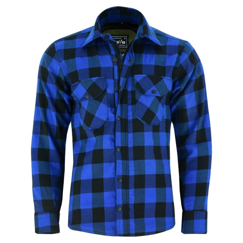 Camisa de Moto Xadrez com Proteção Reforçada | LOVO