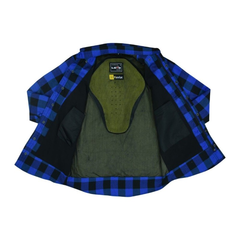 Camisa de Moto Xadrez com Proteção Reforçada | LOVO