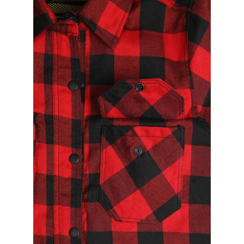 Camisa de Moto Xadrez com Proteção Reforçada | LOVO