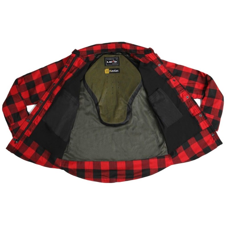 Camisa de Moto Xadrez com Proteção Reforçada | LOVO