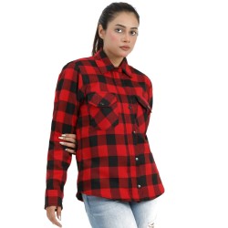 Camisa de Moto Xadrez com Proteção Reforçada | LOVO