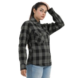 Camisa de Moto Xadrez com Proteção Reforçada | LOVO