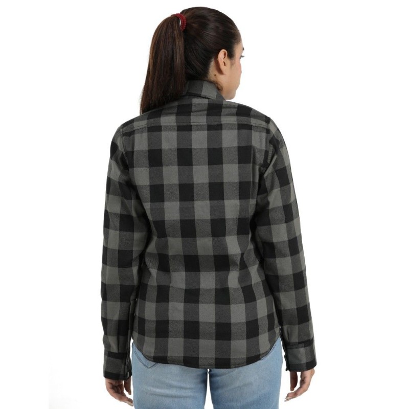 Camisa de Moto Xadrez com Proteção Reforçada | LOVO