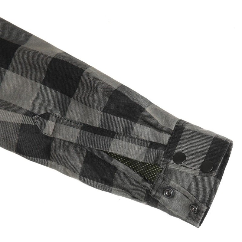 Camisa de Moto a Cuadros con Protección Reforzada | LOVO