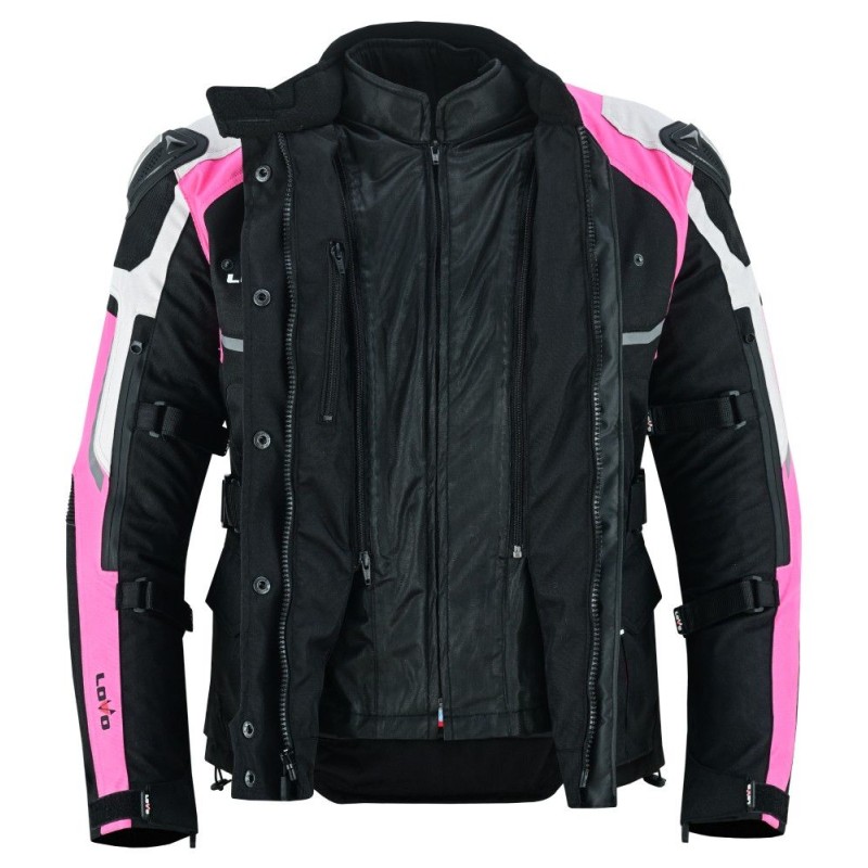 cazadora tricapa para moto, chaqueta LOVO para moto
