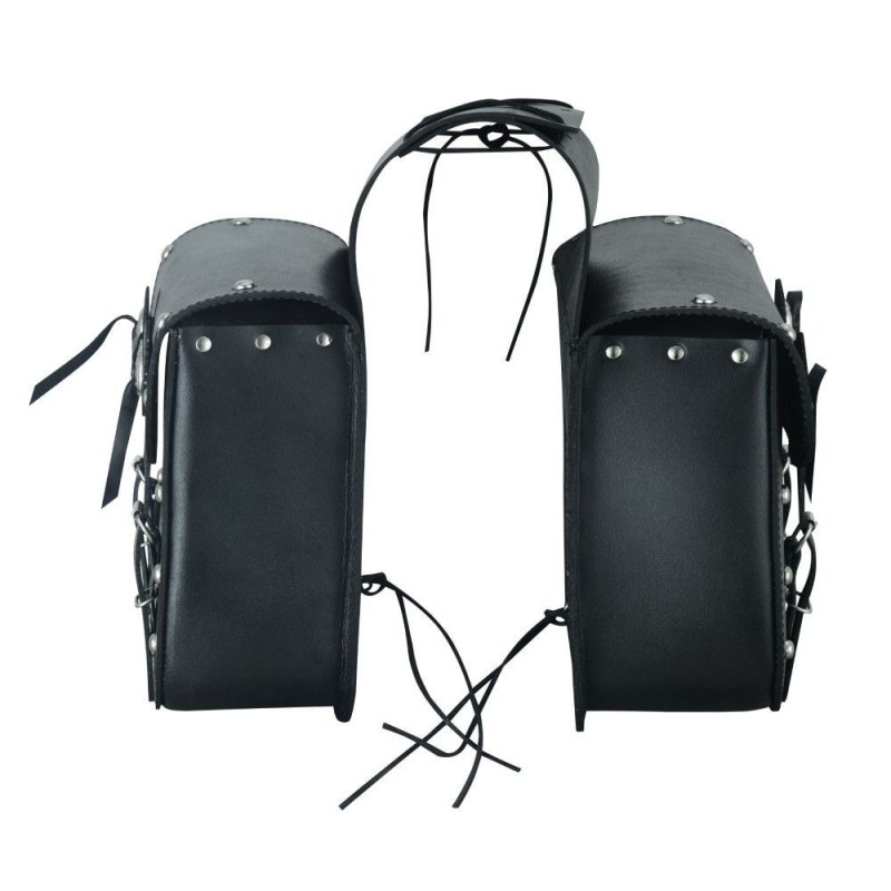 ALFORJES DE COURO PARA MOTO 14 X 2 LITROS