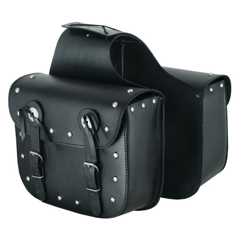 ALFORJES DE COURO PARA MOTO 14 X 2 LITROS