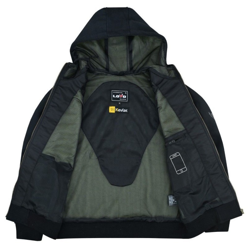 Hoodie de Moto Armadurado (Unissex) | LOVO