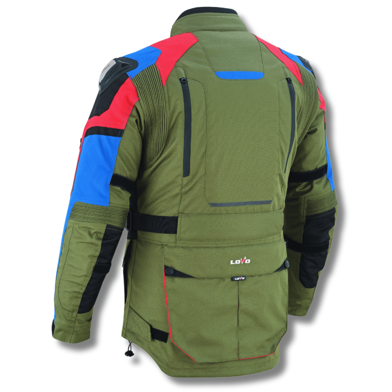 Jaqueta de motocicleta 3/4 de três camadas premium para todas as estações (para homens)