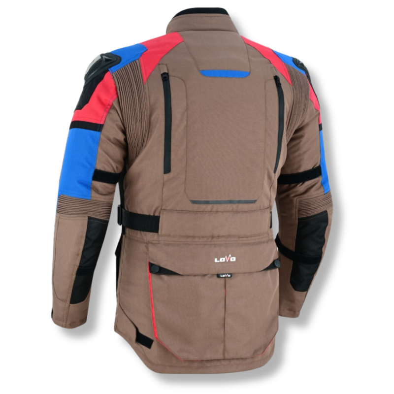 Jaqueta de motocicleta 3/4 de três camadas premium para todas as estações (para homens)