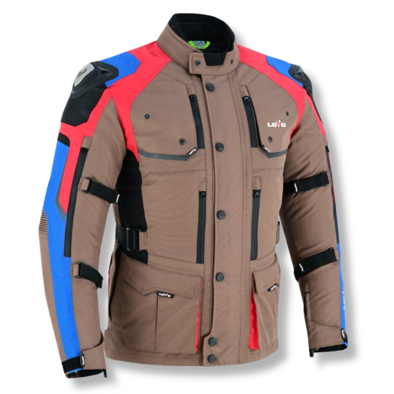 Jaqueta de motocicleta 3/4 de três camadas premium para todas as estações (para homens)