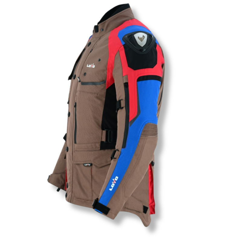 Jaqueta de motocicleta 3/4 de três camadas premium para todas as estações (para homens)