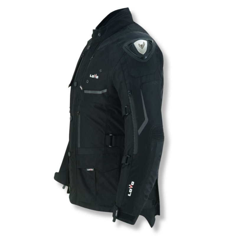 Giacca premium per motociclisti, tre strati, adatta a tutte le stagioni, stile 3/4, per uomini.