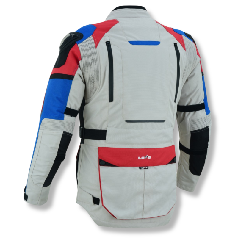 Jaqueta de moto premium 3/4 com três camadas para todas as estações (homem)