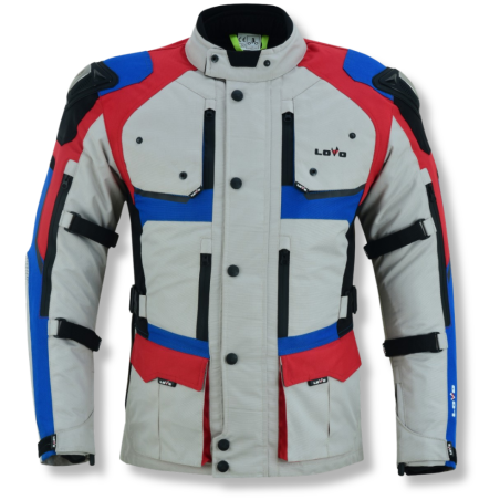 Premium-Motorradjacke 3/4 mit drei Schichten für alle Jahreszeiten (Herren)