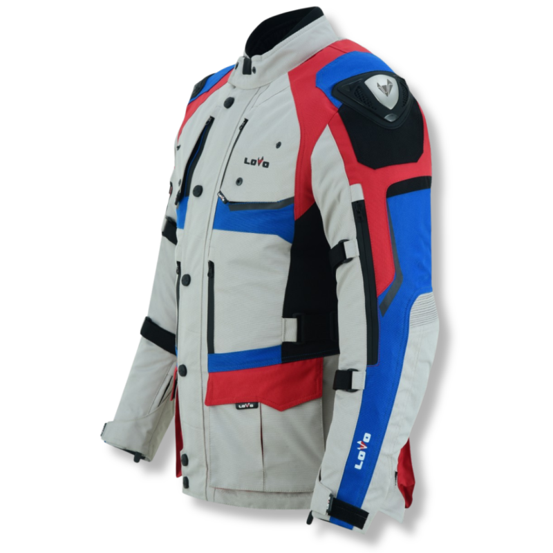 Premium 3/4 motorcycle jacket with three layers for all seasons (men)