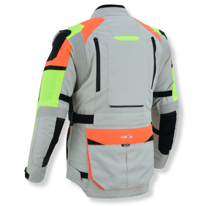 Jaqueta Premium 3/4 para moto de três camadas, adequada para as quatro estações, fluorescente para homens