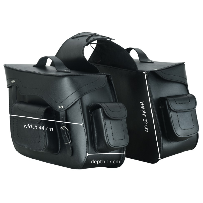 MOTORRAD-LEDER-SATTELTASCHEN 22 X 2 LITER