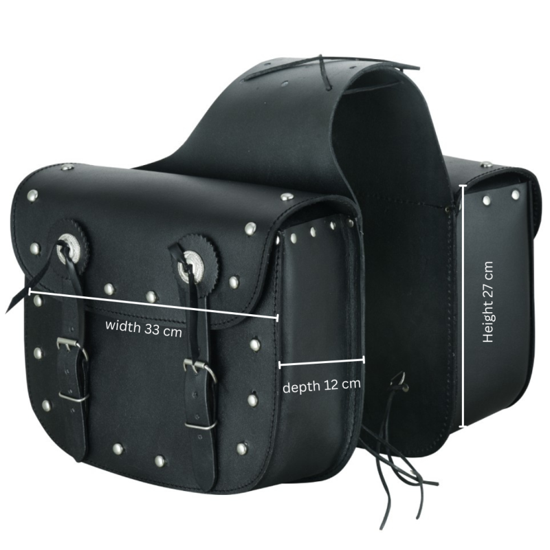 ALFORJES DE COURO PARA MOTO 14 X 2 LITROS